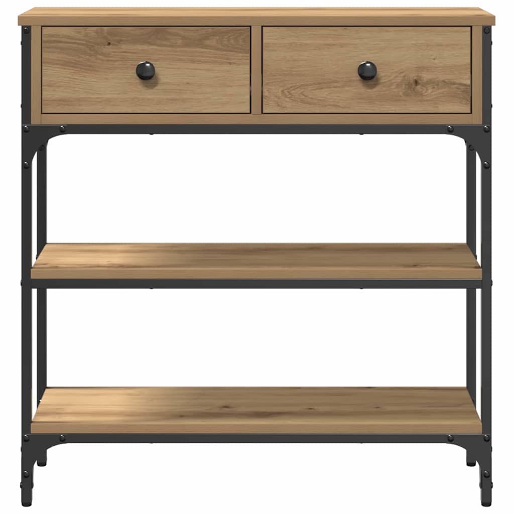 Console Table Artisan Oak 72.5 x 25 x 75 cm Engineered Wood