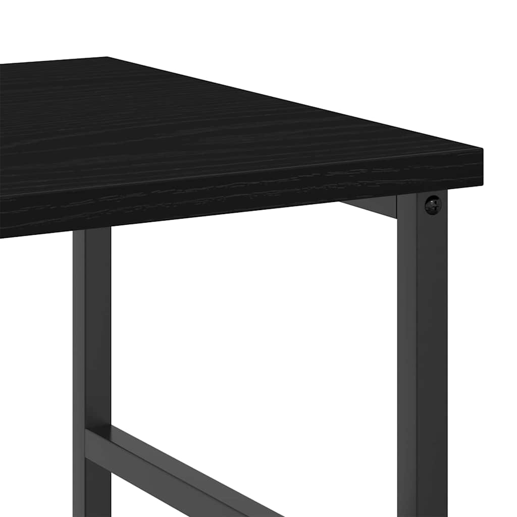 Bookshelf Black Oak 50 x 33 x 117.5 cm Engineered Wood