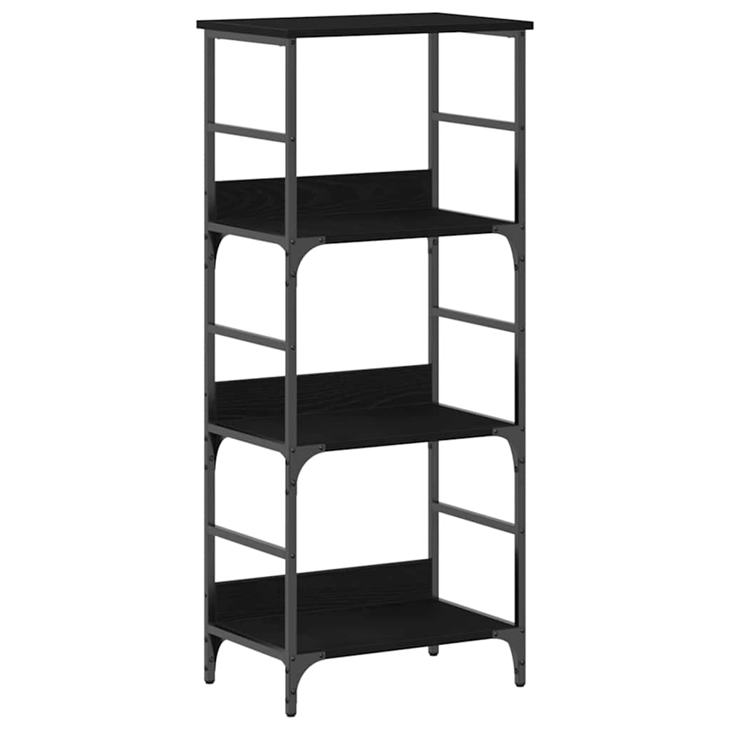 Bookshelf Black Oak 50 x 33 x 117.5 cm Engineered Wood