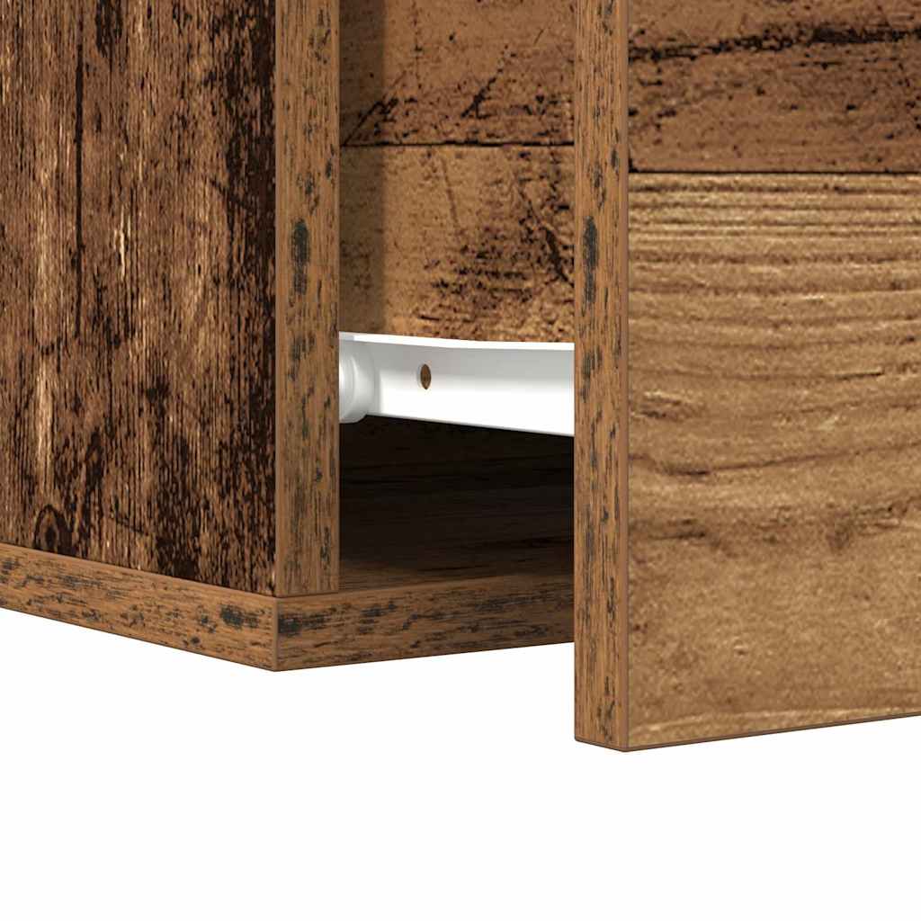 Bedside Cabinet 2 pcs Old Wood 35 x 35 x 20 cm Engineered Wood