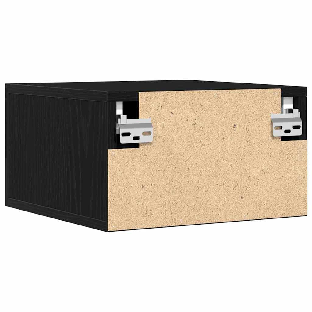 Bedside Cabinet 2 pcs 35 x 35 x 20 cm Engineered Wood Black Oak