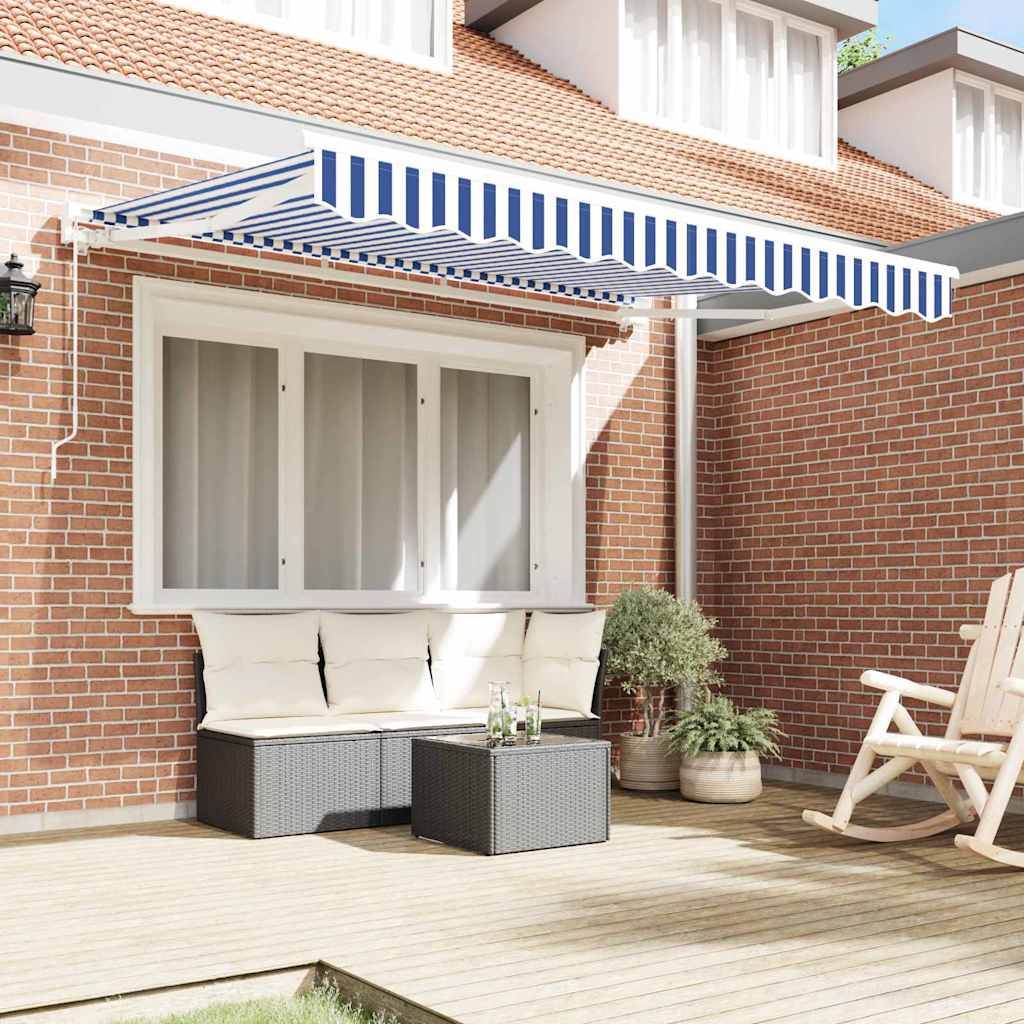 Awning Frame Blue and White 250 x 200 cm