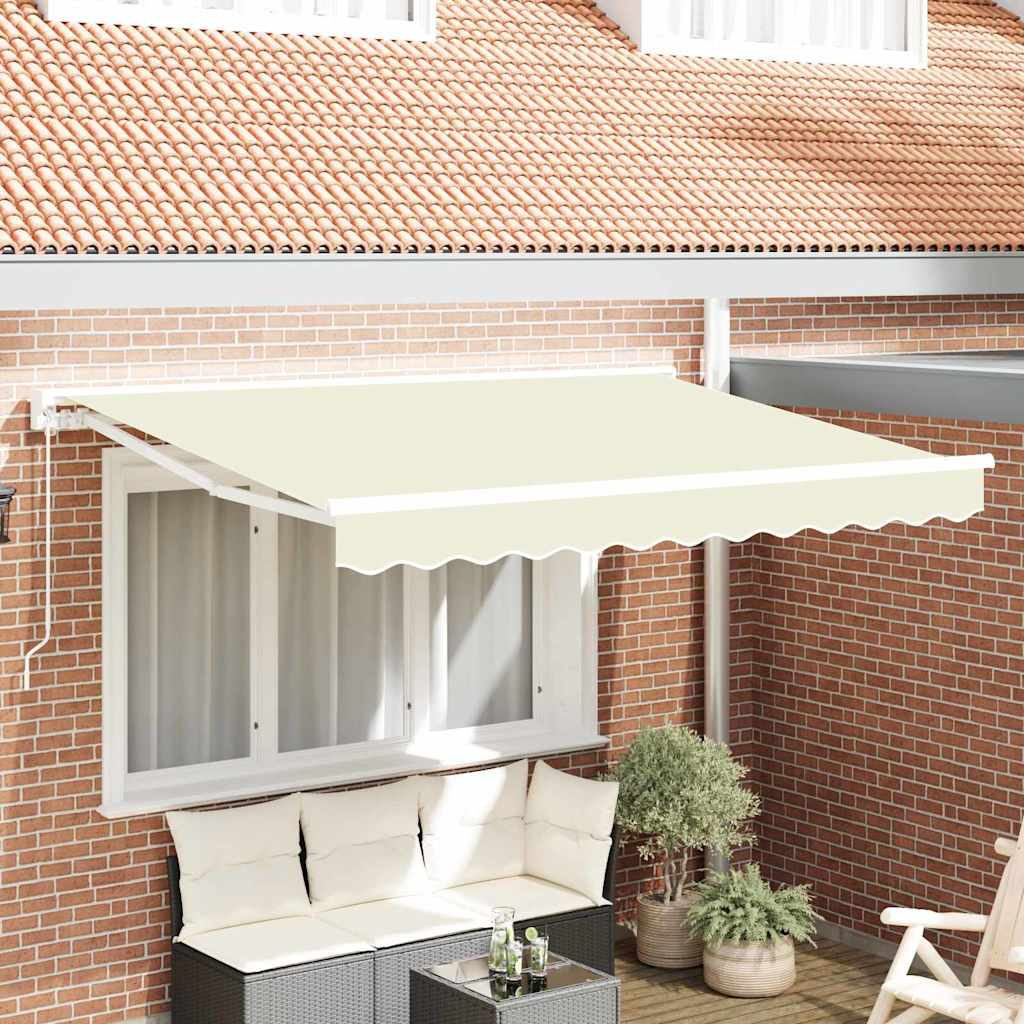 Awning Frame Cream 250 x 200 cm Polyester with PU coating