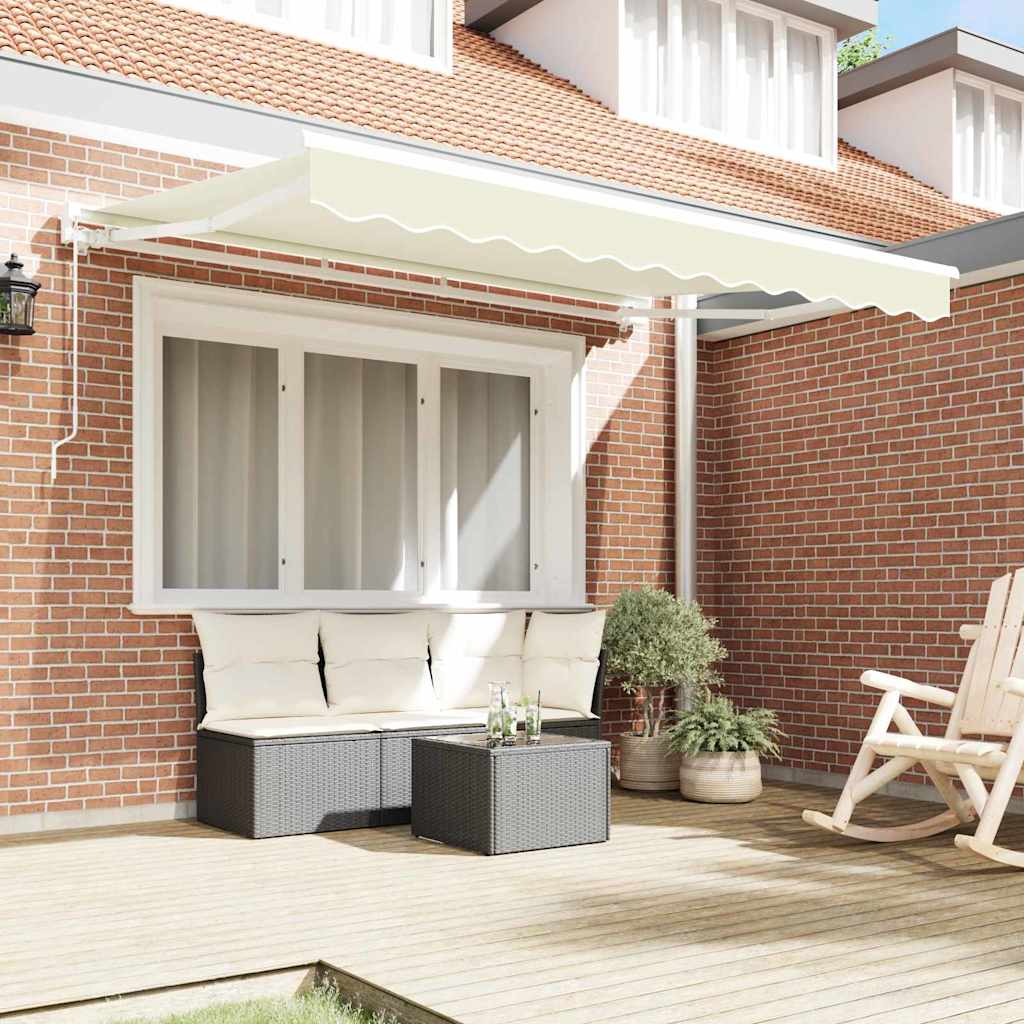 Awning Frame Cream 250 x 200 cm Polyester with PU coating