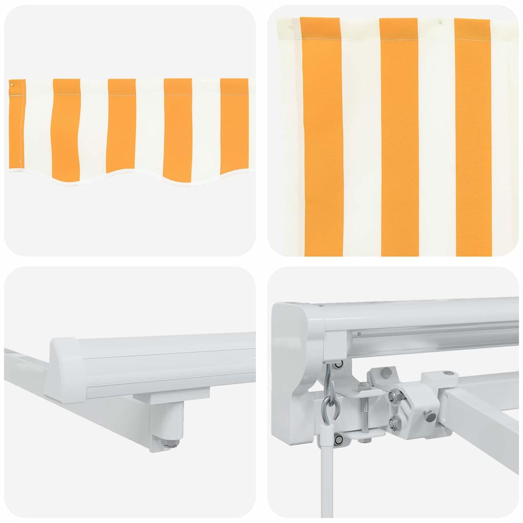 Awning Frame Yellow and White 250 x 200 cm