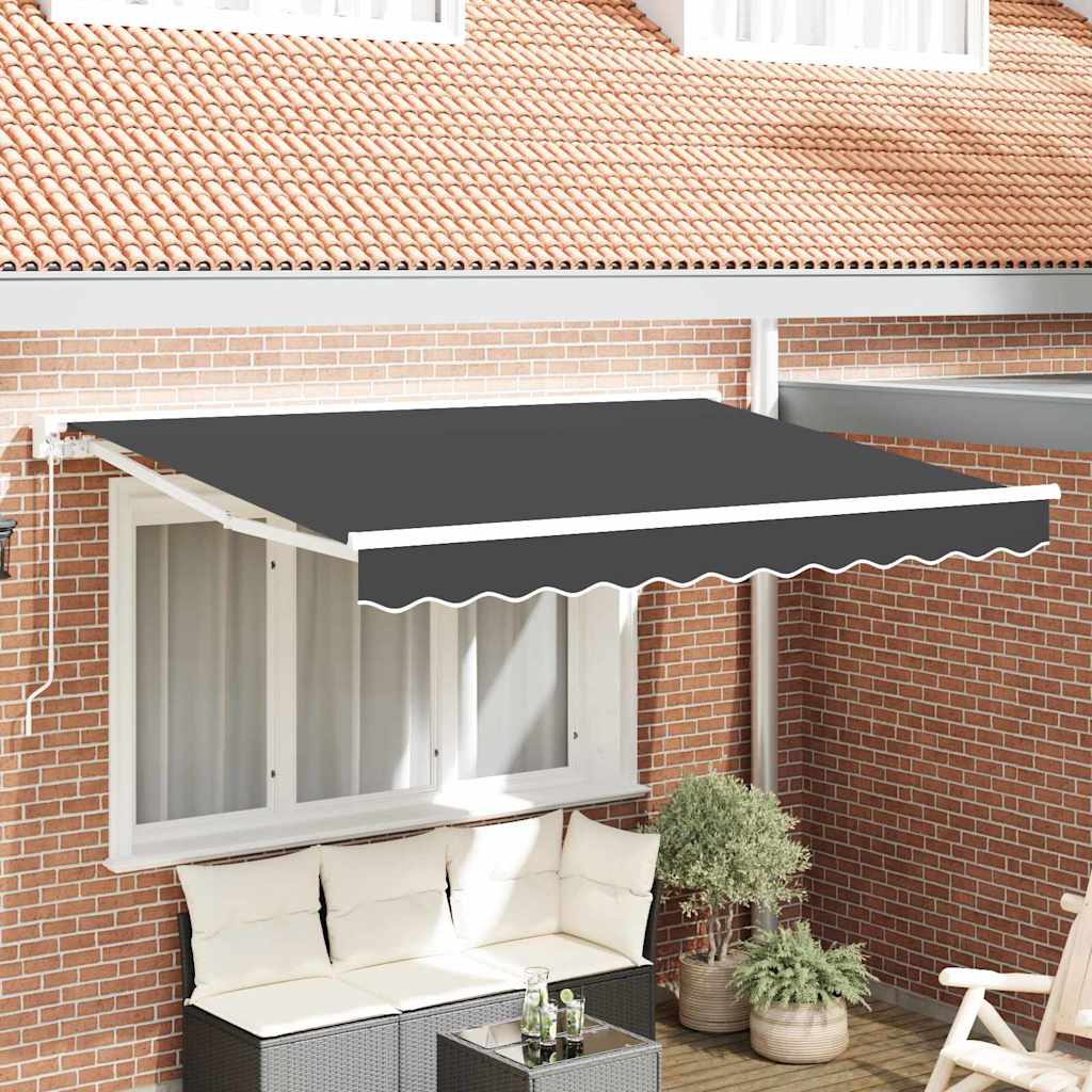 Awning Frame Anthracite 250 x 200 cm Polyester with PU coating
