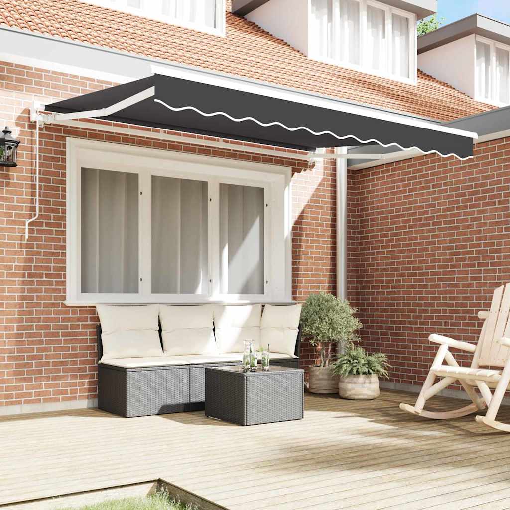 Awning Frame Anthracite 250 x 200 cm Polyester with PU coating