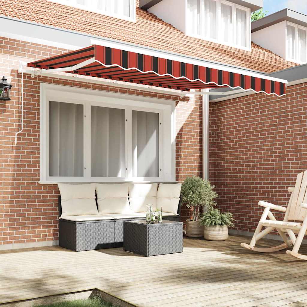 Retractable Awning Orange 250 x 200 cm Fabric