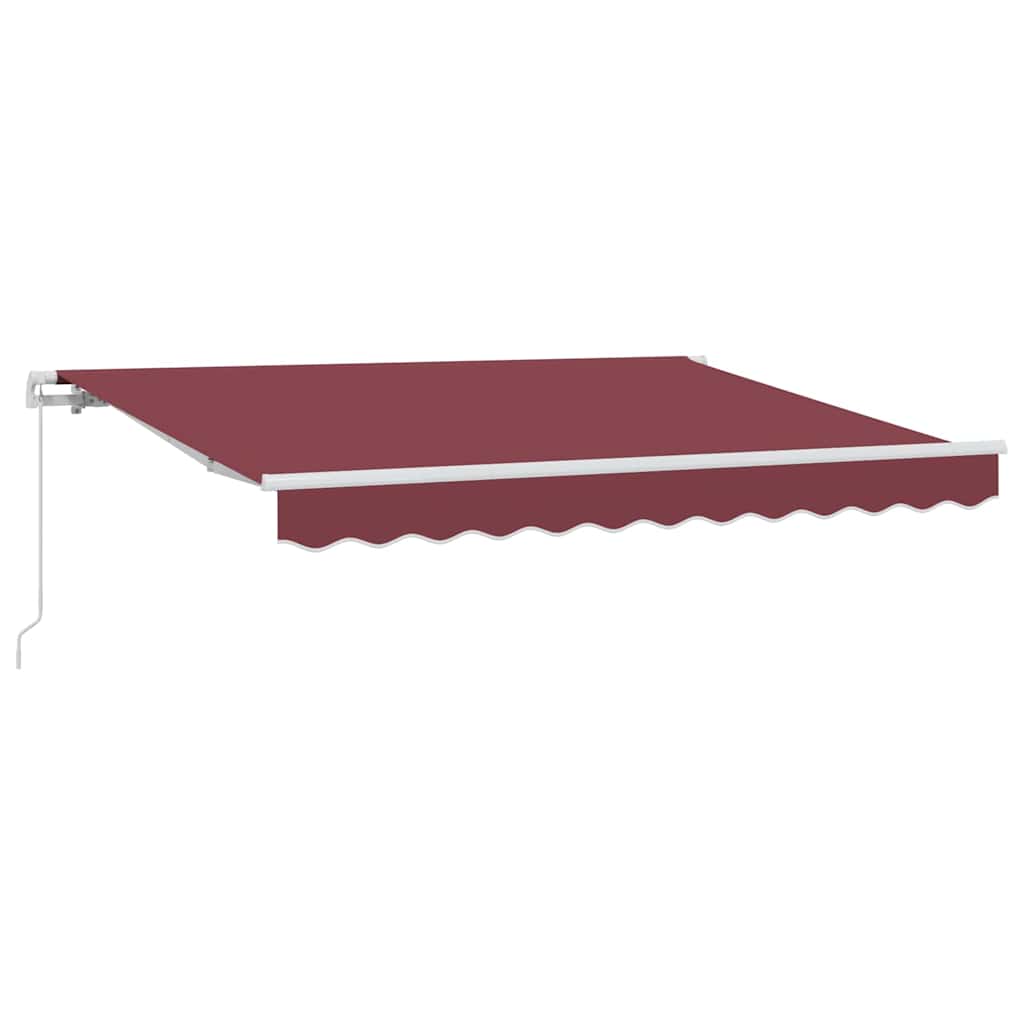 Retractable Awning Burgundy 250 x 200 cm Fabric