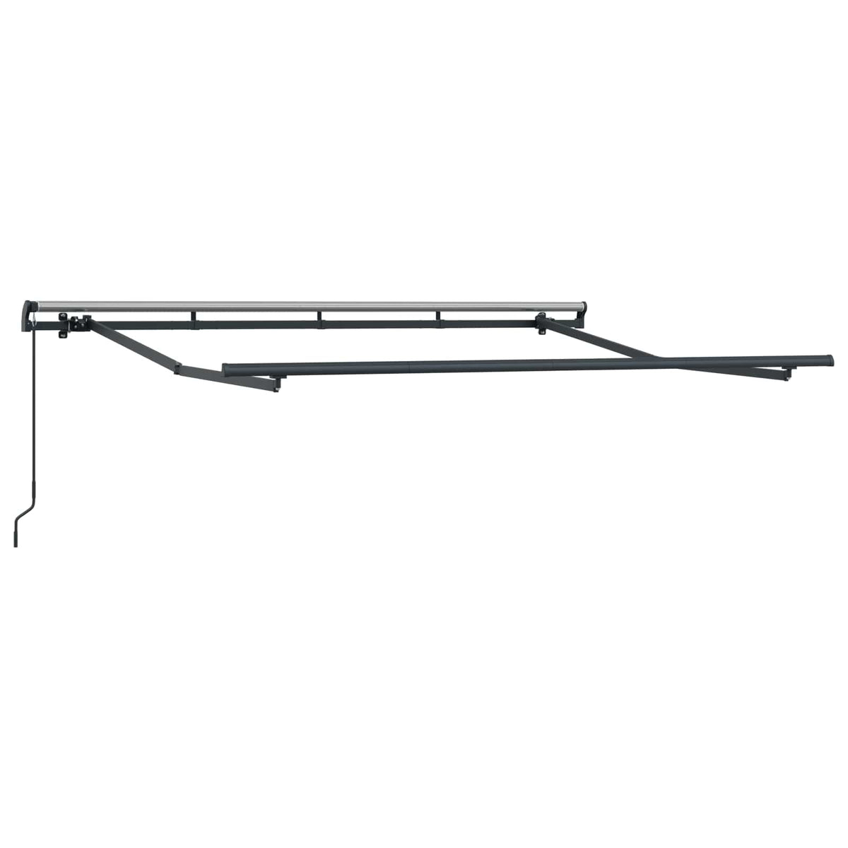 Retractable Awning Yellow and Grey 250 x 200 cm Fabric