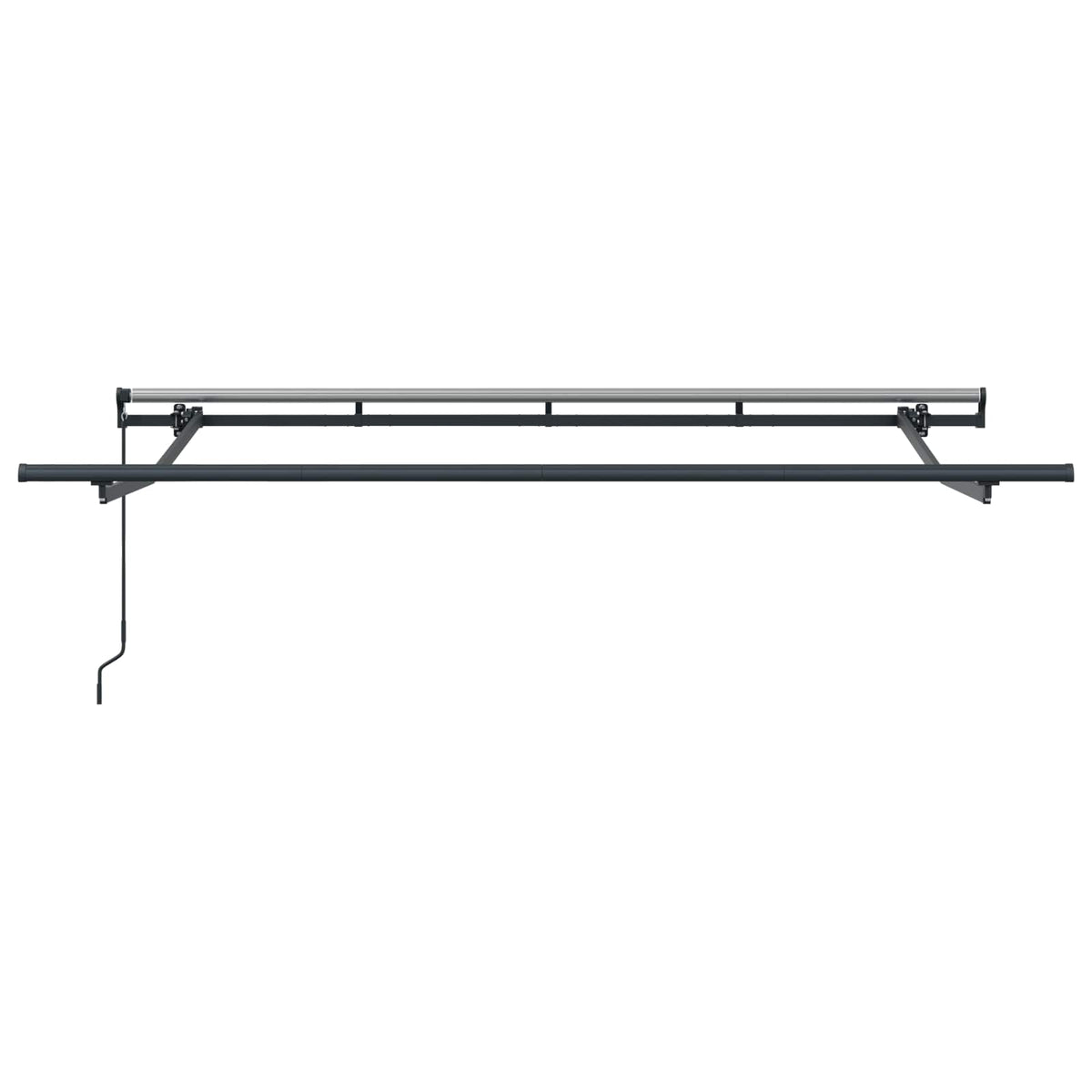 Retractable Awning Yellow and Grey 250 x 200 cm Fabric