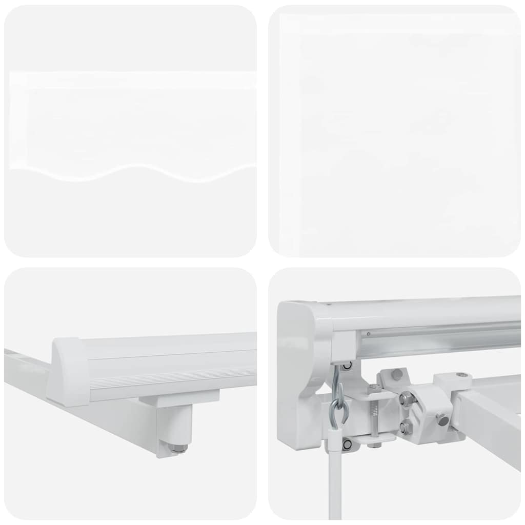Awning Frame White 250 x 200 cm Polyester with PU coating