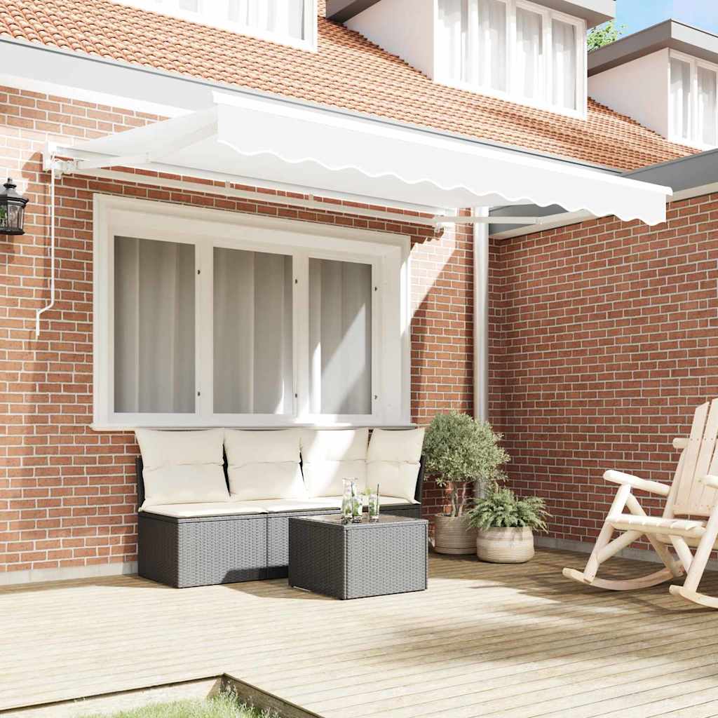 Awning Frame White 250 x 200 cm Polyester with PU coating