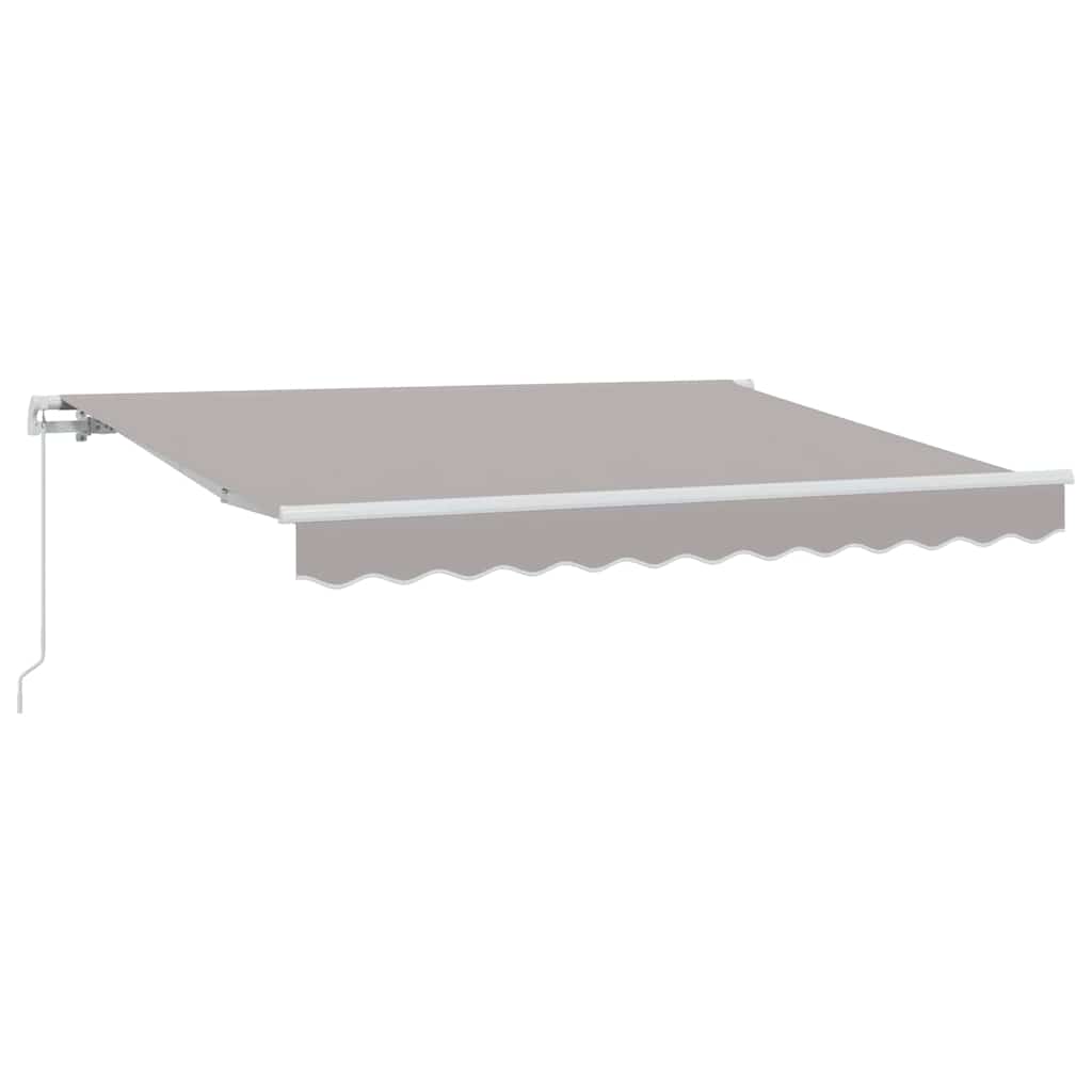 Retractable Awning Manual Light Grey 250 x 200 cm Fabric