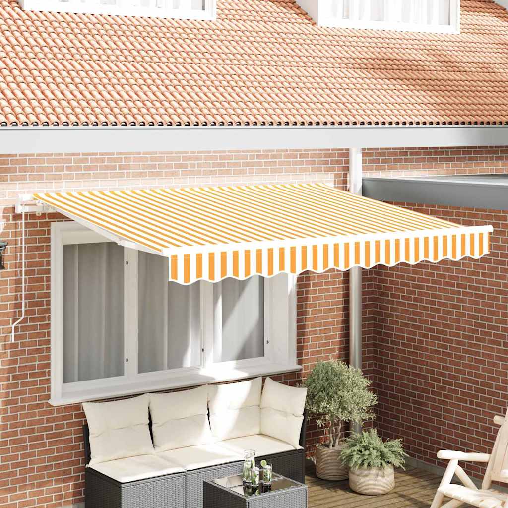 Retractable Awning Manual Yellow 300 x 200 cm Fabric