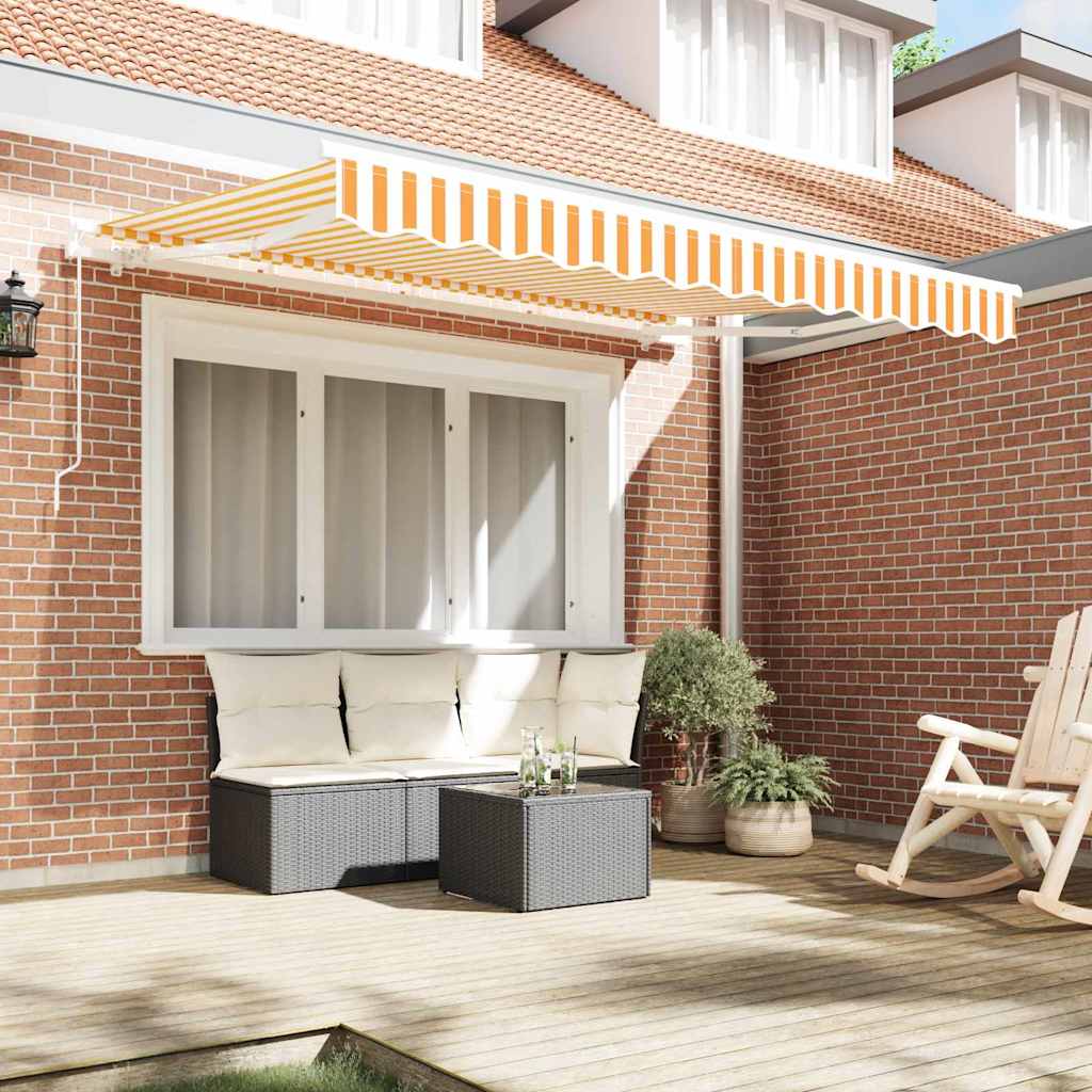 Retractable Awning Manual Yellow 300 x 200 cm Fabric