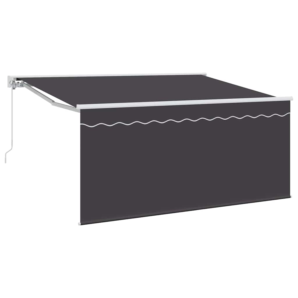 Retractable Awning Retractable Anthracite 300 x 200 cm Fabric