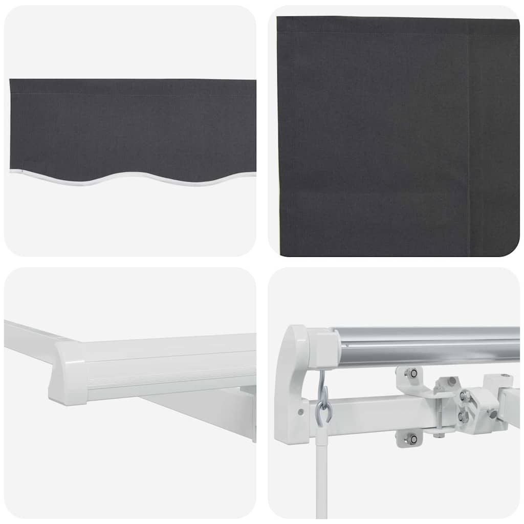 Retractable Awning Anthracite 300 x 200 cm Fabric