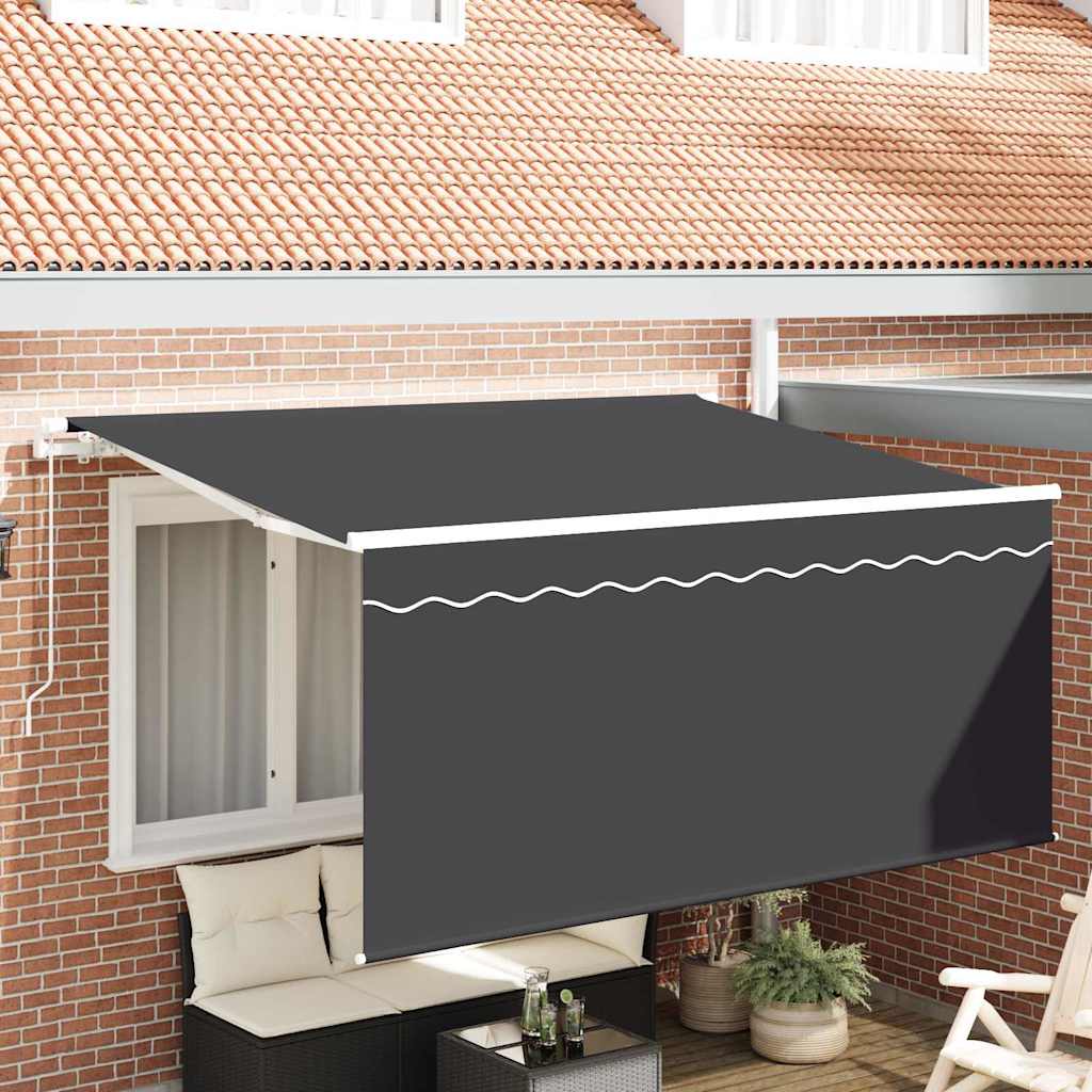 Retractable Awning Anthracite 300 x 200 cm Fabric