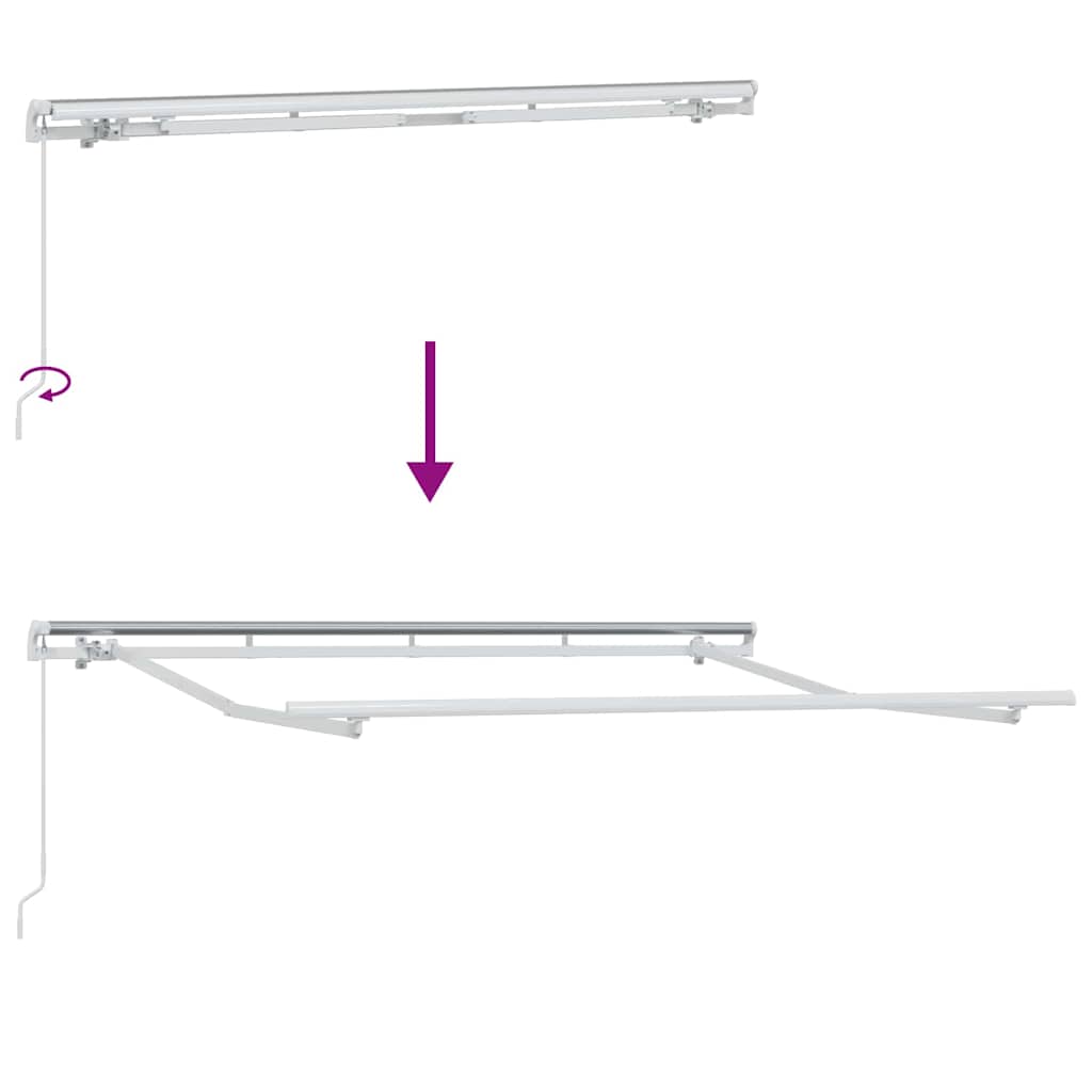 Retractable Awning Anthracite 300 x 200 cm Fabric