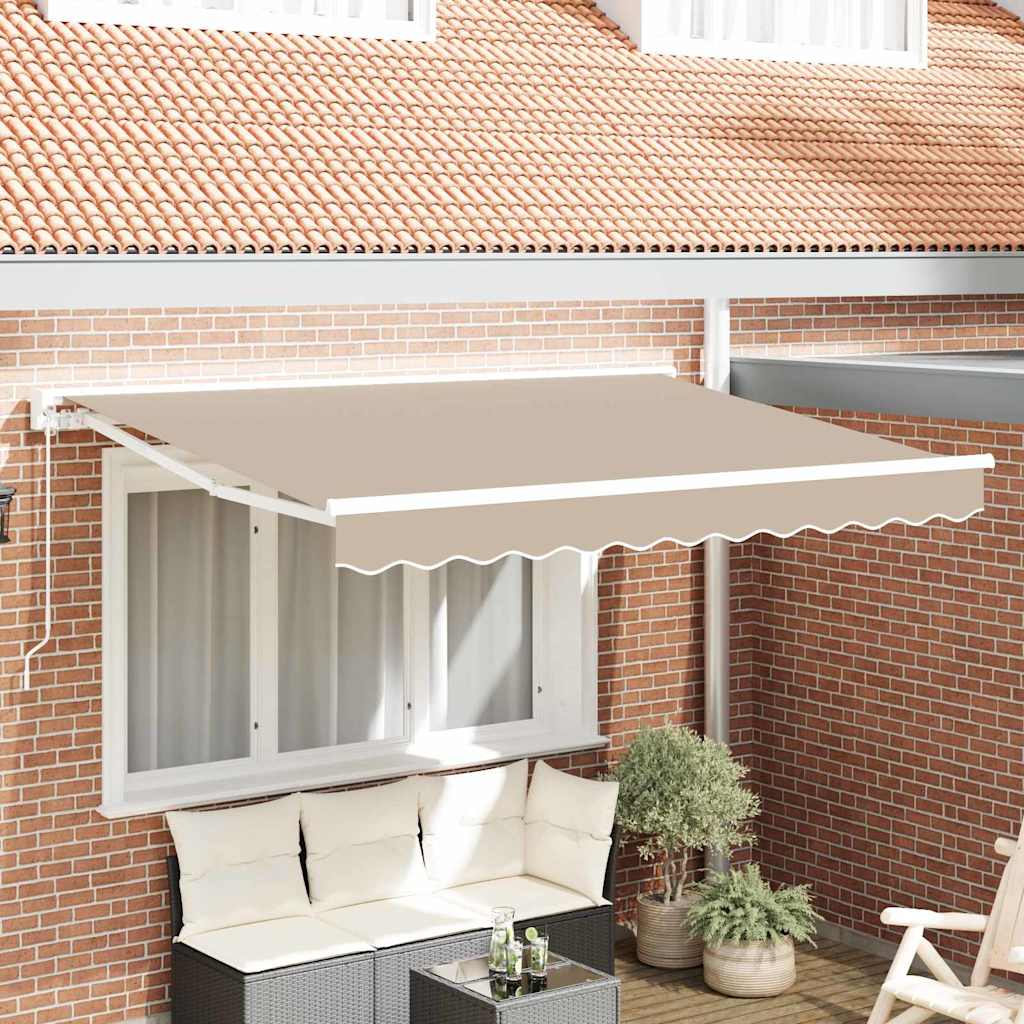 Awning Frame Beige 300 x 200 cm Polyester with PU coating