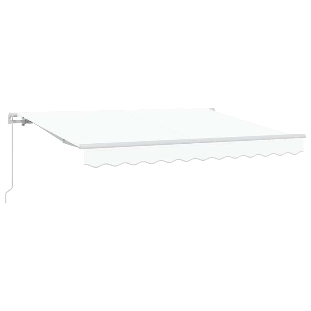 Retractable Awning White 300 x 200 cm Fabric