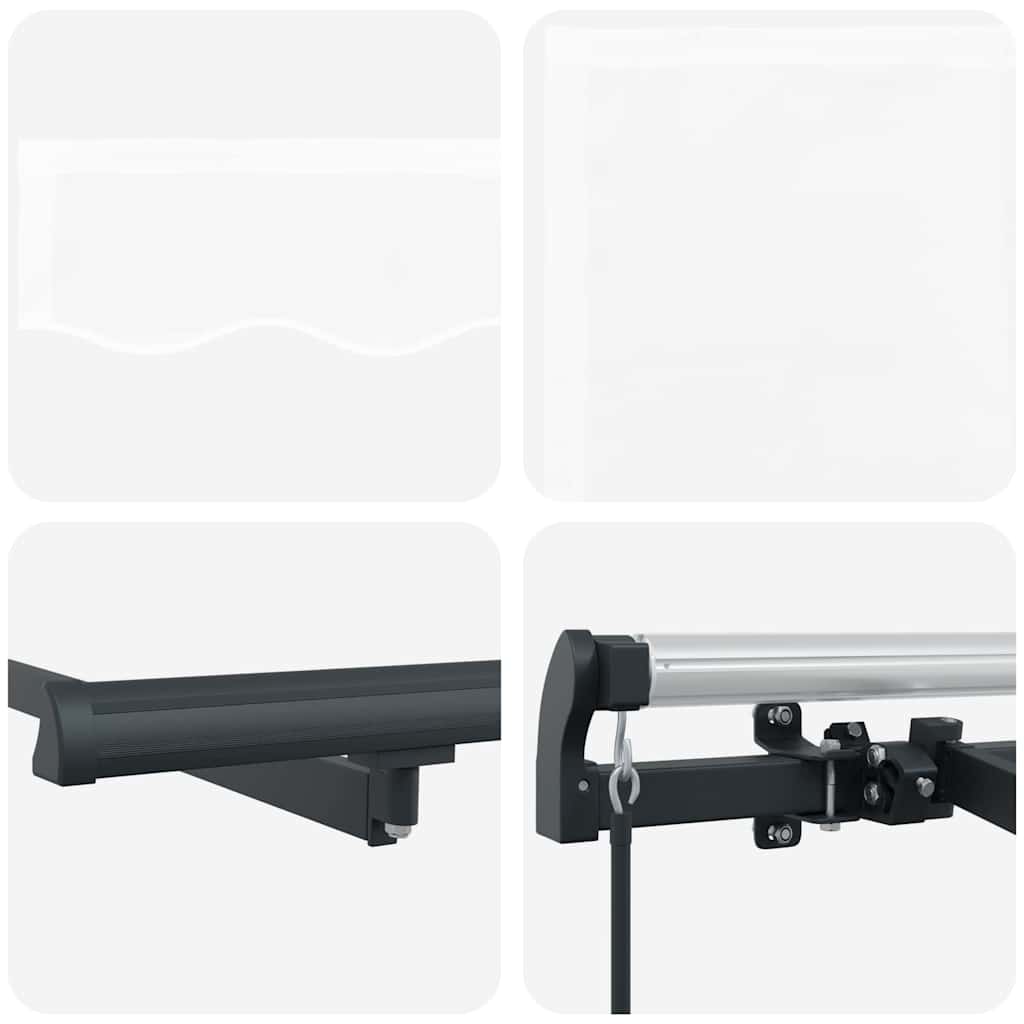 Retractable Awning White 300 x 200 cm Fabric