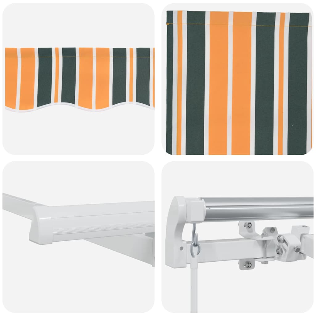Retractable Awning Green 300 x 200 cm Fabric