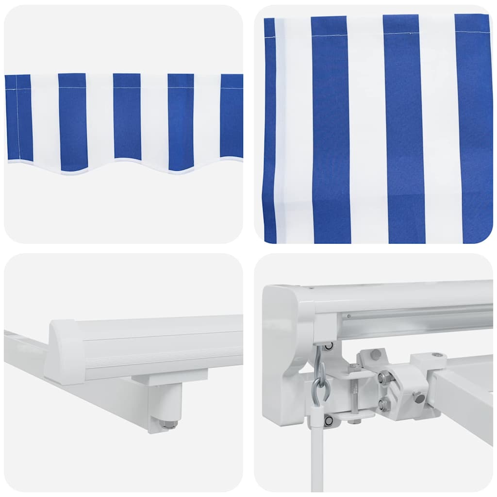 Awning Frame Blue and White 350 x 200 cm