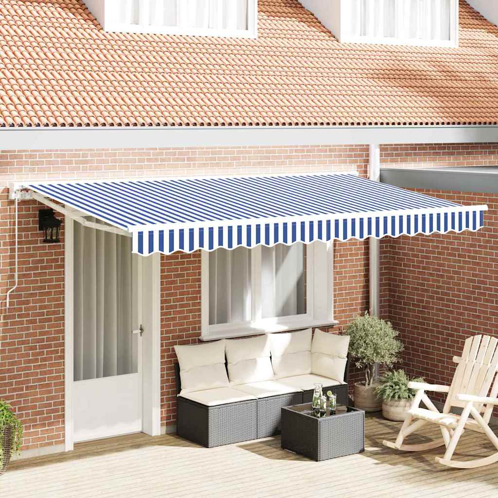 Awning Frame Blue and White 350 x 200 cm