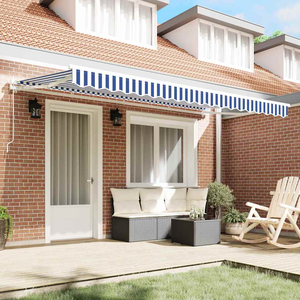 Awning Frame Blue and White 350 x 200 cm