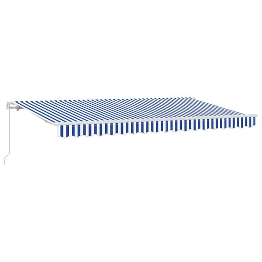 Retractable Awning Blue 350 x 200 cm Fabric
