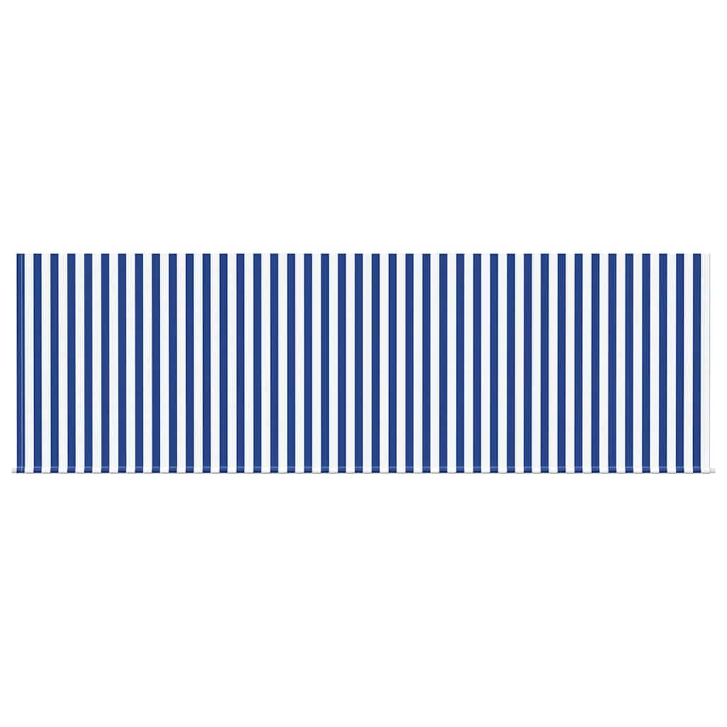 Retractable Awning Retractable Striped Blue 350 x 200 cm Fabric