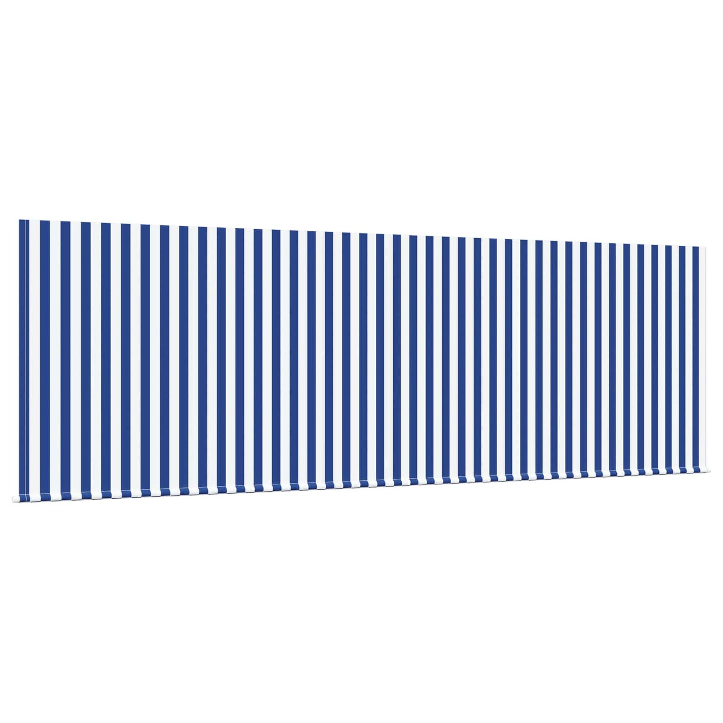 Retractable Awning Retractable Striped Blue 350 x 200 cm Fabric