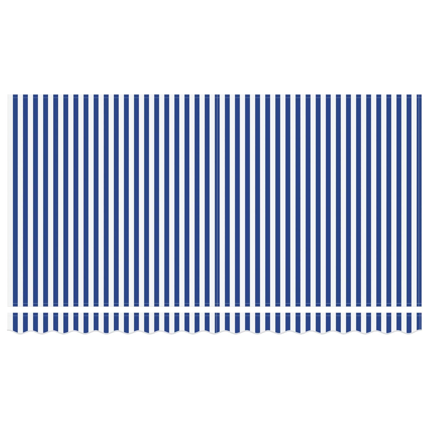 Retractable Awning Retractable Striped Blue 350 x 200 cm Fabric
