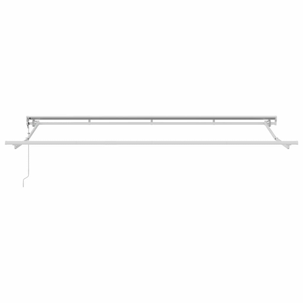 Retractable Awning Cream 350 x 200 cm Polyester and Aluminium