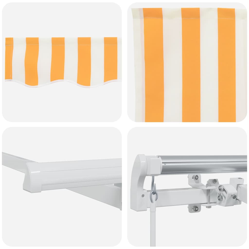 Awning Frame Yellow and White 350 x 200 cm