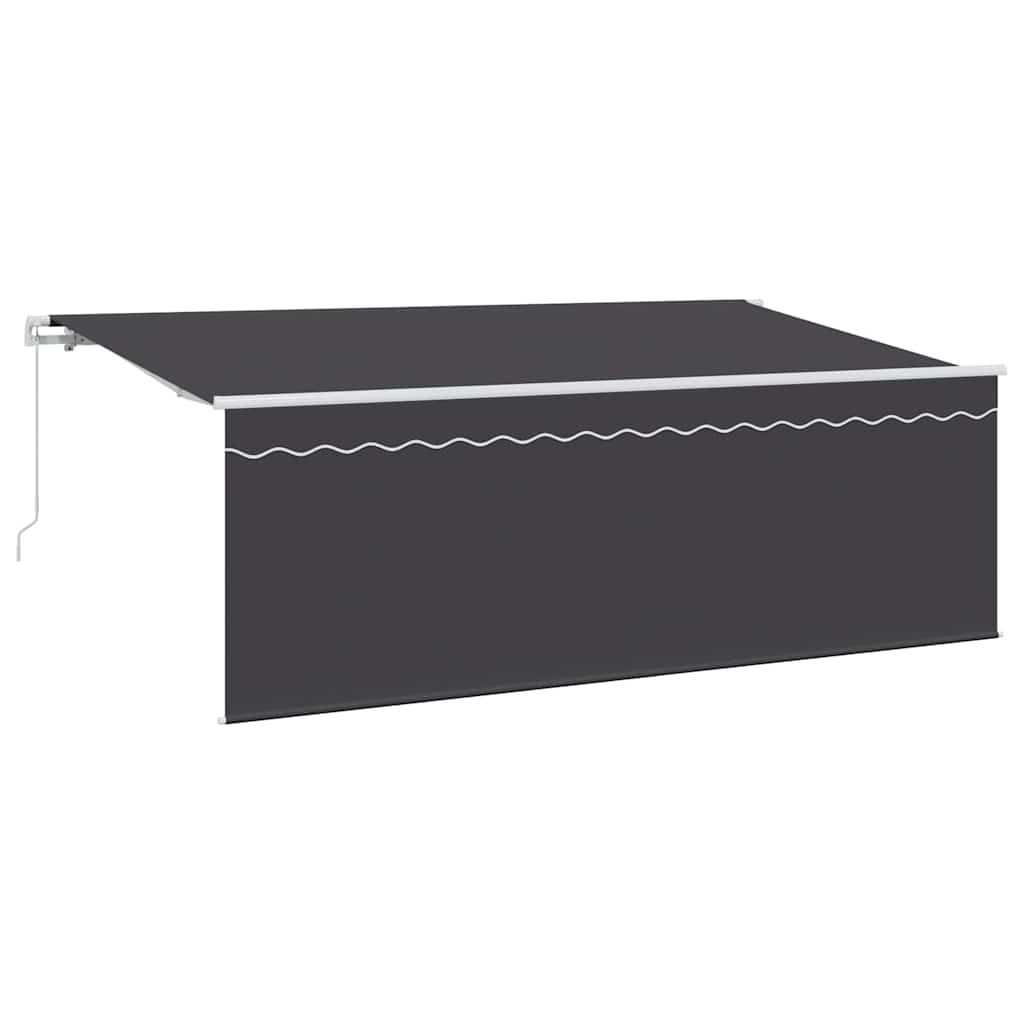 Retractable Awning Retractable Manual Anthracite 350 x 200 cm