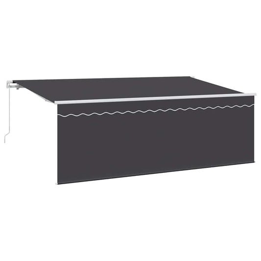 Retractable Awning Retractable Manual Anthracite 350 x 200 cm