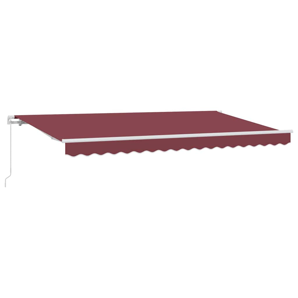 Retractable Awning Burgundy 350 x 200 cm Fabric