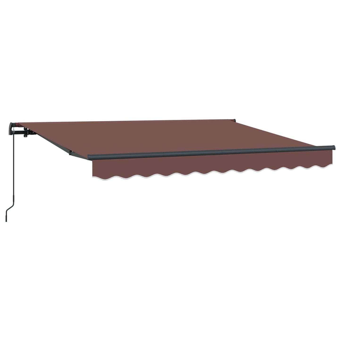 Retractable Awning Brown 350 x 200 cm Fabric