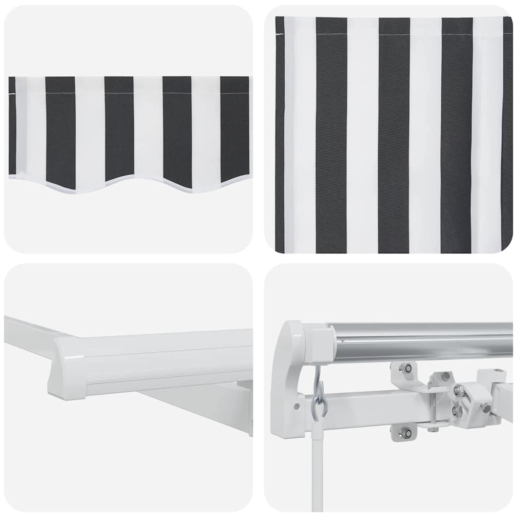 Retractable Awning Anthracite 350 x 200 cm Fabric
