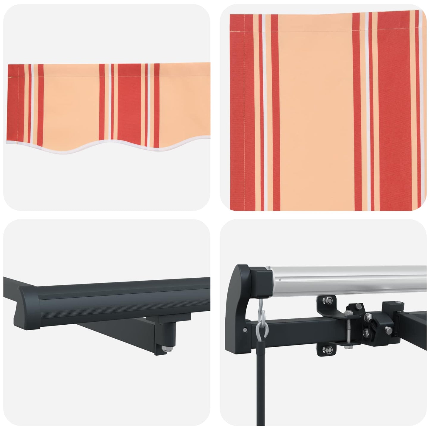 Retractable Awning Yellow 350 x 200 cm Fabric