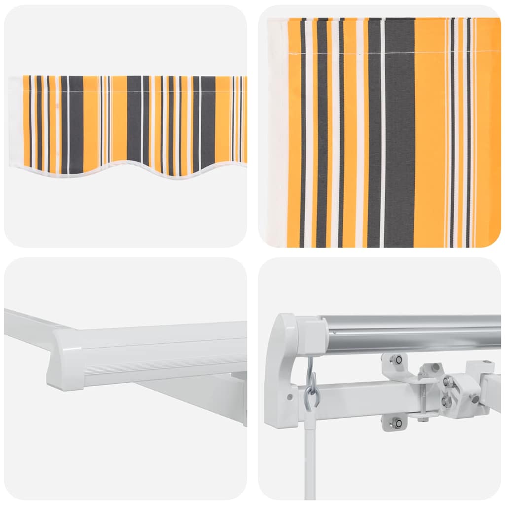 Retractable Awning Yellow 350 x 200 cm Fabric