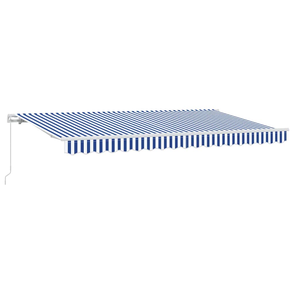 Retractable Awning Blue 400 x 200 cm Fabric