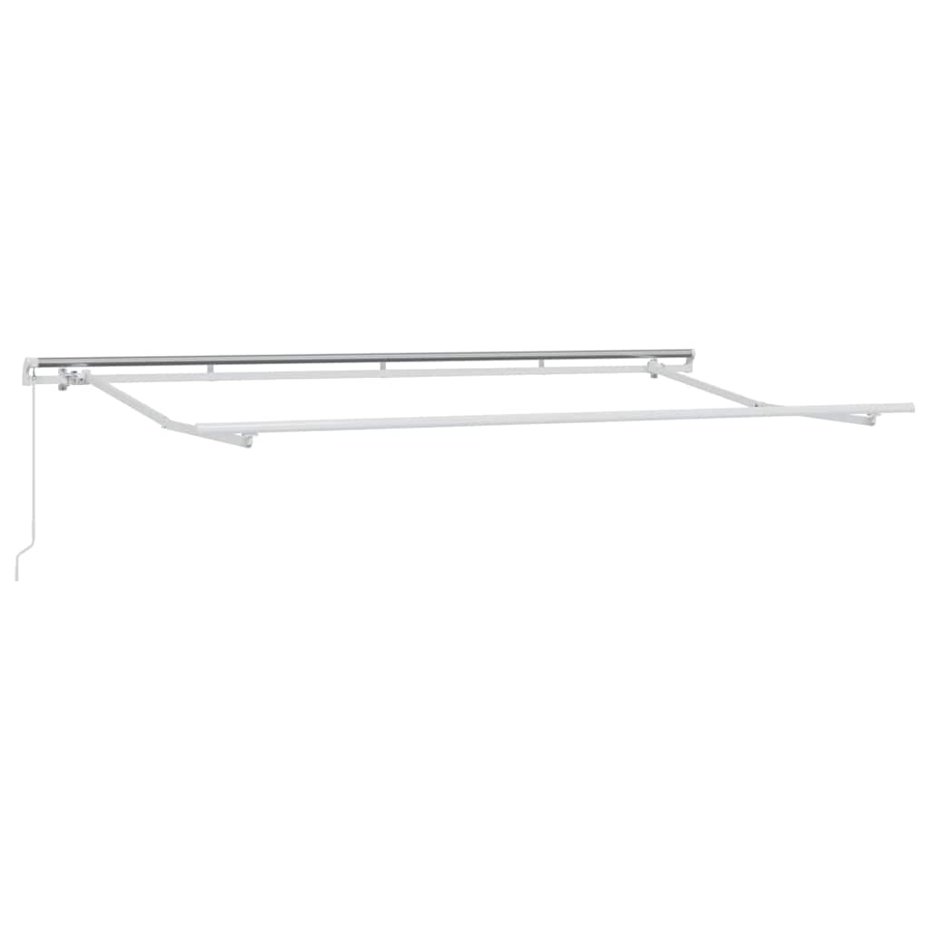 Retractable Awning Cream 400 x 200 cm Polyester and Aluminium