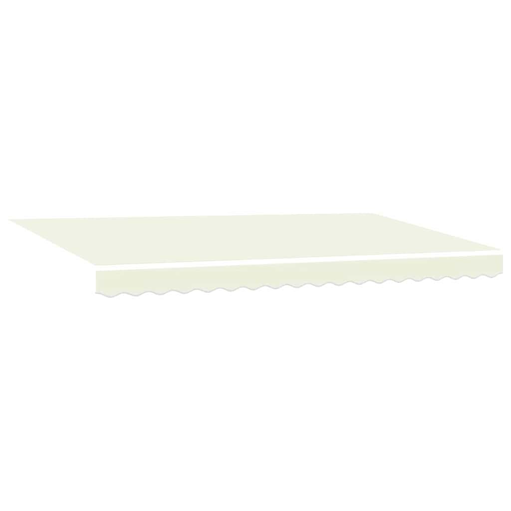 Retractable Awning Cream 400 x 200 cm Polyester and Aluminium