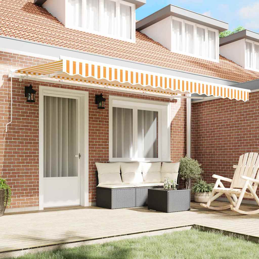 Retractable Awning Yellow 400 x 200 cm Fabric