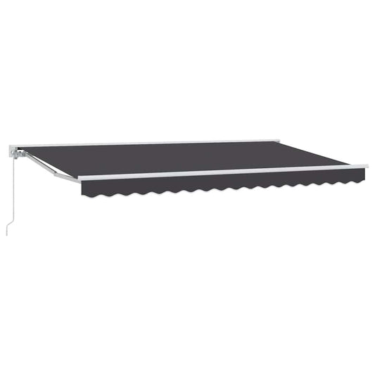Awning Frame Anthracite 400 x 200 cm Polyester with PU coating