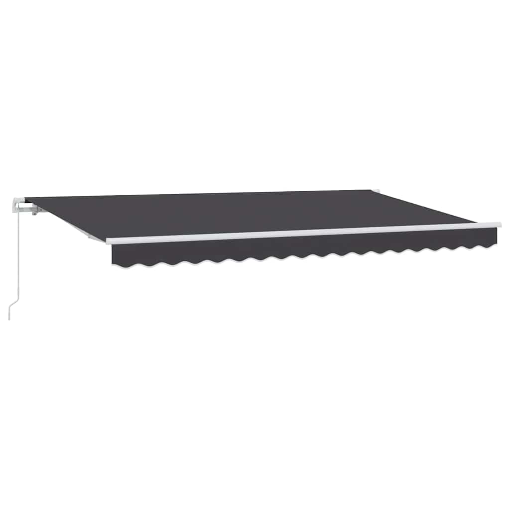 Retractable Awning Manual Anthracite 400 x 200 cm Fabric